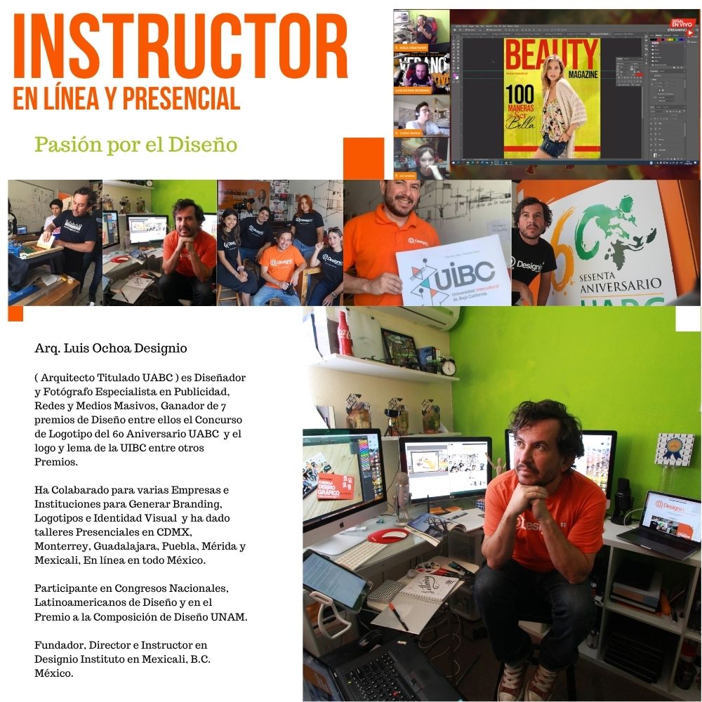 Instructor del curso de fotografía Designio