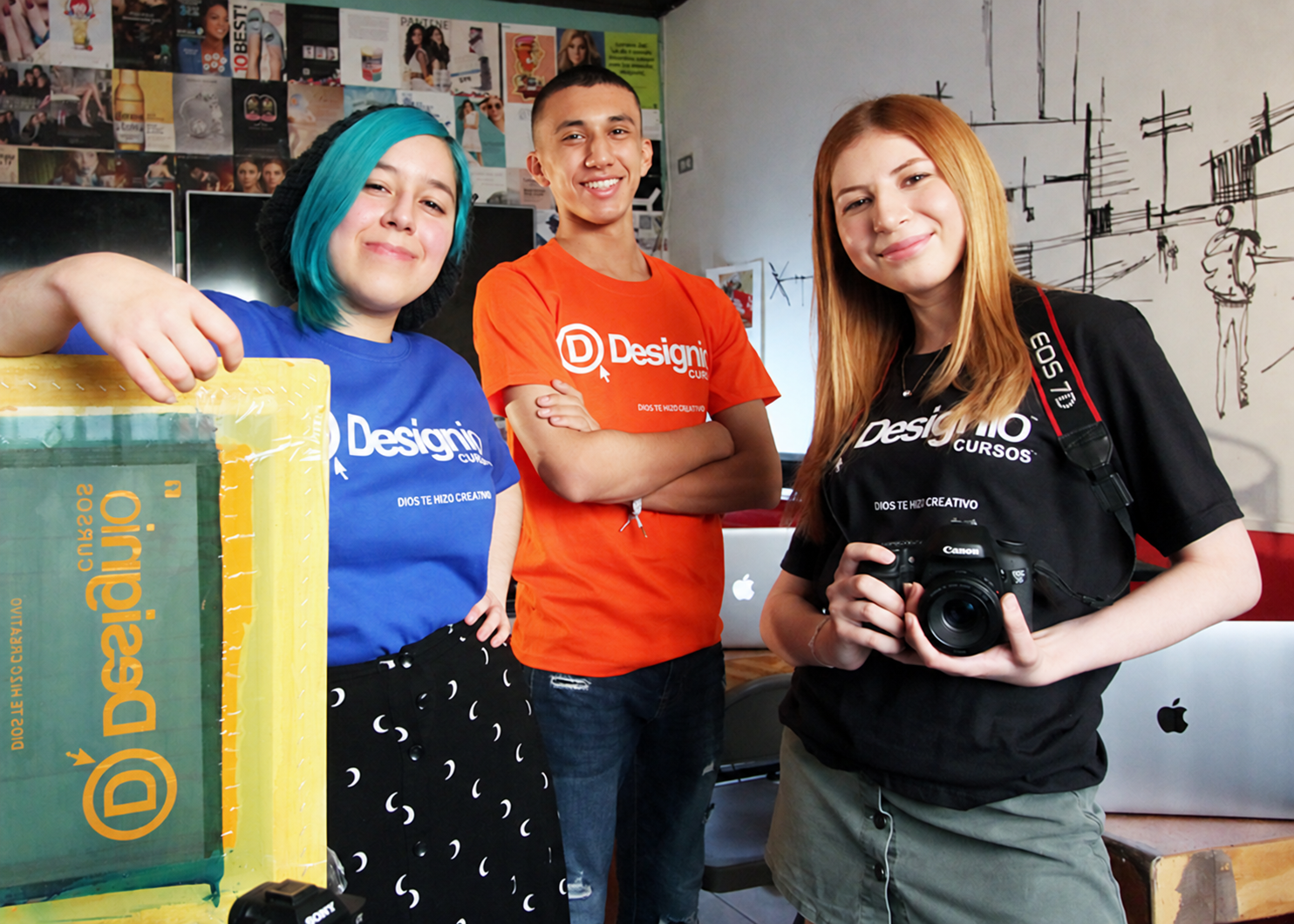 Alumnos de Designio: fotografía, diseño y serigrafía